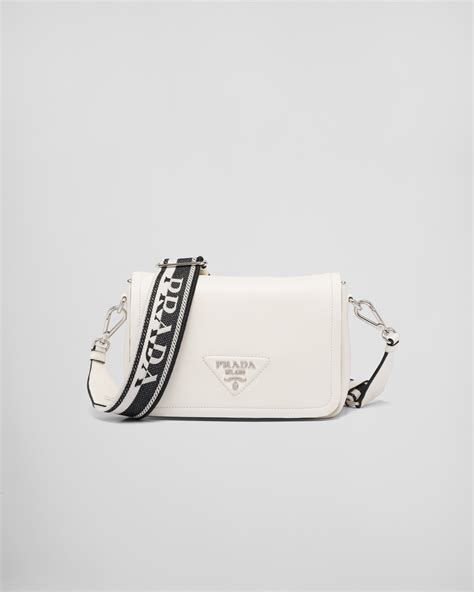 prada crossbody bag white|prada bag with small pouch.